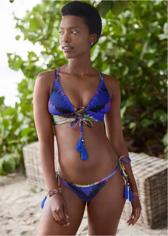 Tassel Tie Side Bottom  - Island Life sold by VENUS