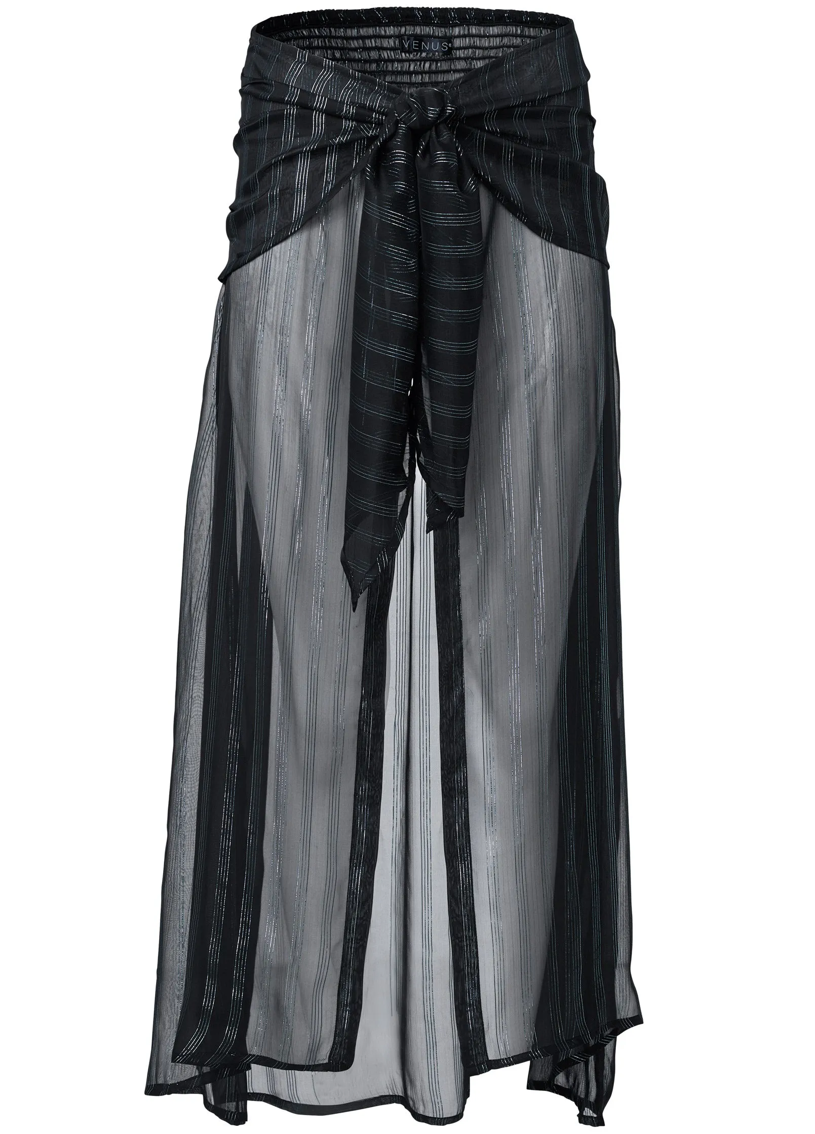 Convertible Tie-Front Cover-Up - Black sold by VENUS product image thumbnail 5