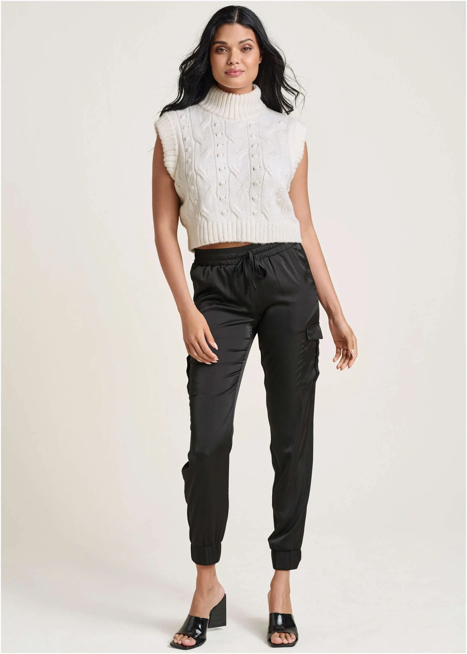 Cable Knit Sweater - Off White sold by VENUS product image thumbnail 2