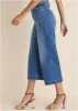 Sophia Wide Leg Crop Jeans - Medium Wash sold by VENUS