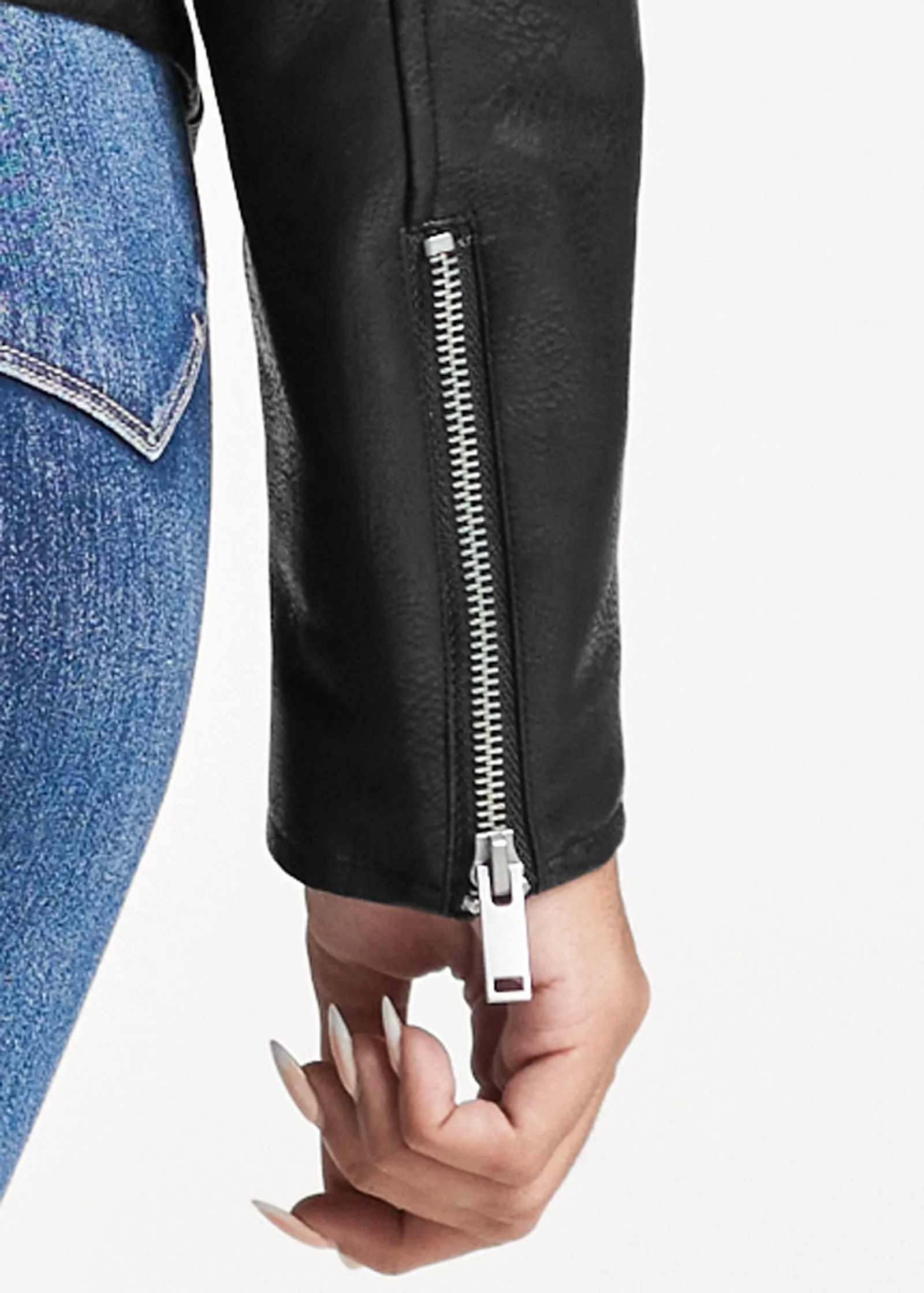 Fauth Leather And Tweed Jacket - Black Multi sold by VENUS product image thumbnail 5