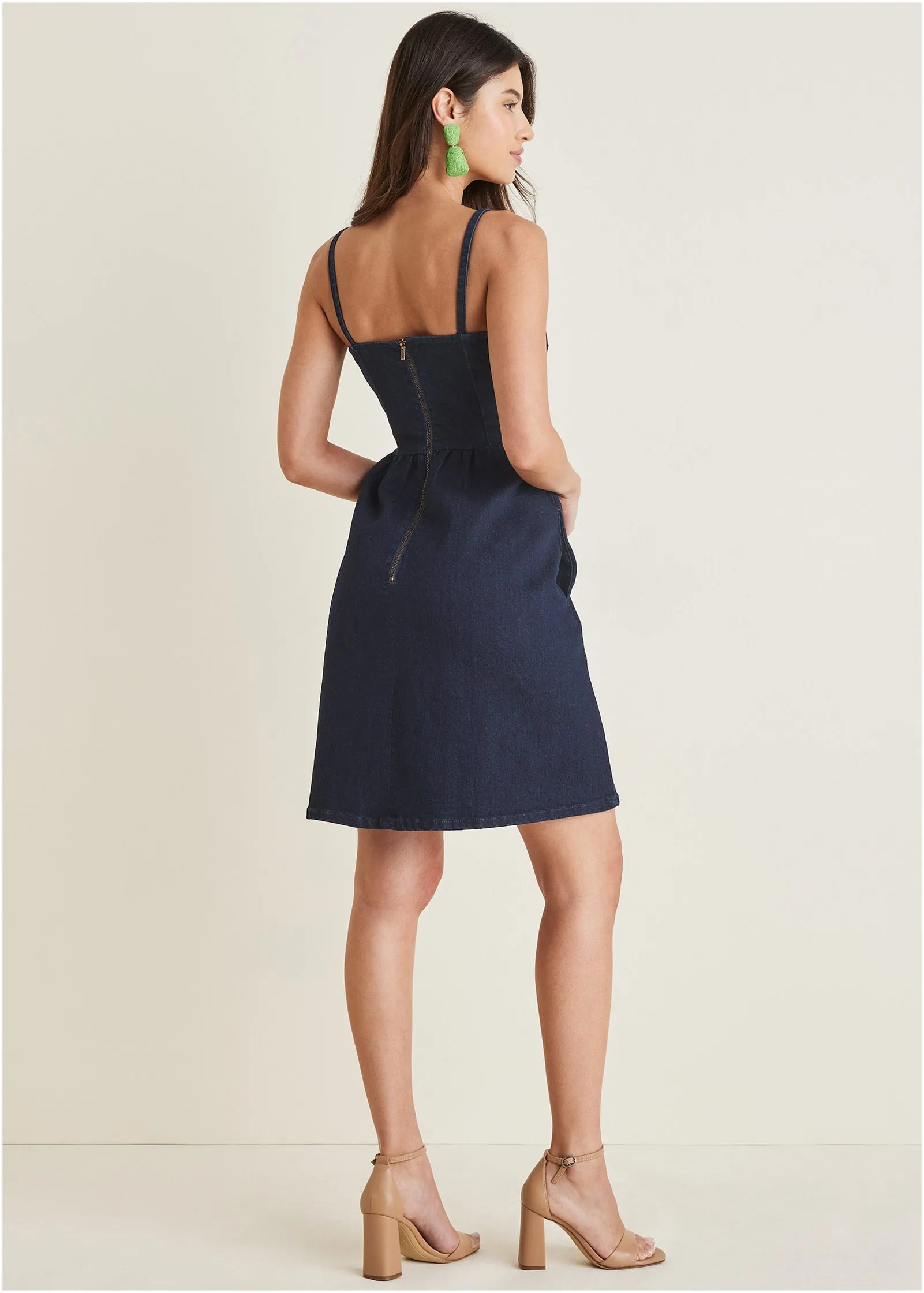 Denim A-Line Dress - Dark Wash sold by VENUS product image thumbnail 2