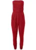 Ruched Sequin Jumpsuit - Red sold by VENUS