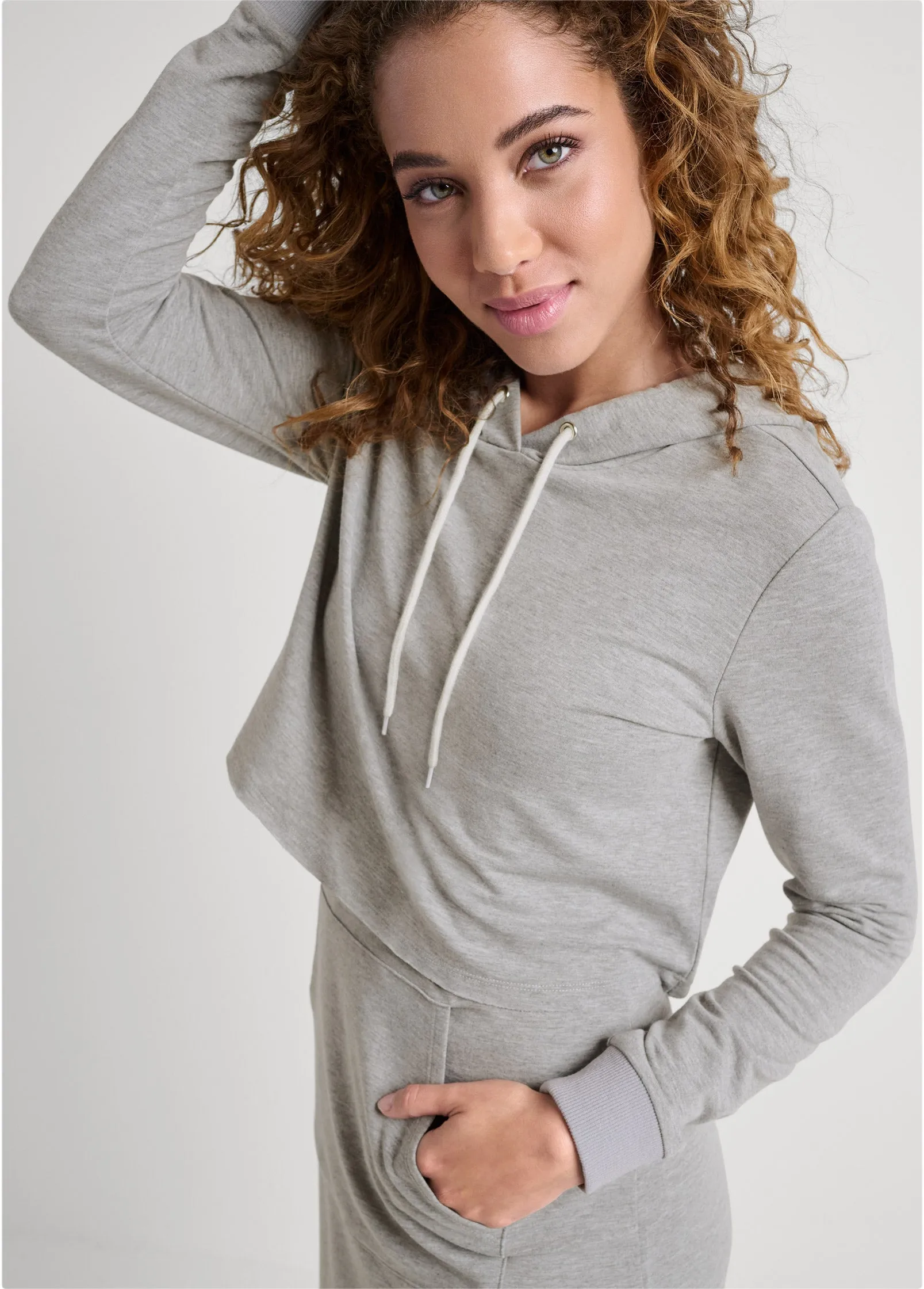 Layered Lounge Dress Set - Heather Grey sold by VENUS product image thumbnail 4