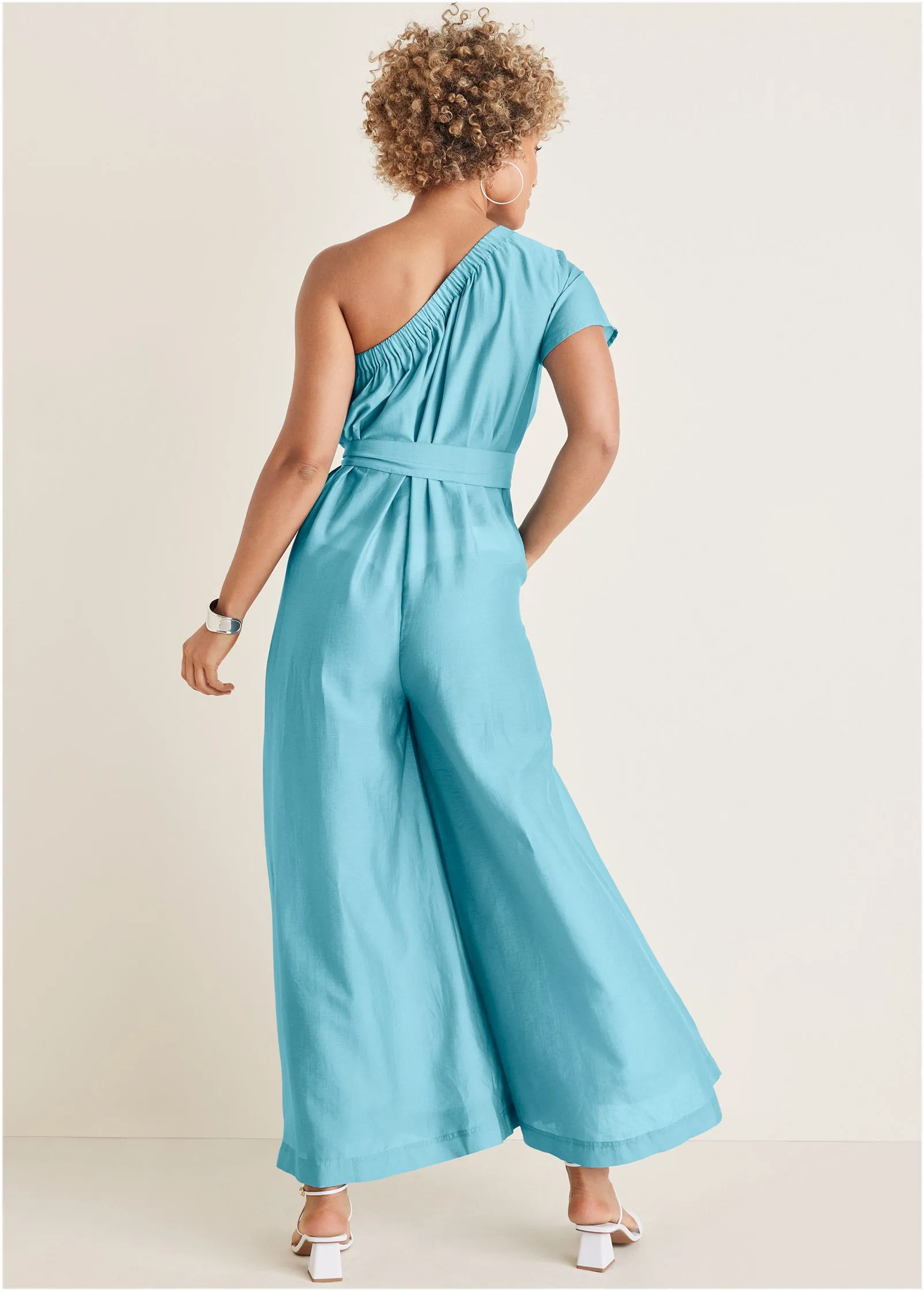 One Shoulder Jumpsuit - Blue sold by VENUS product image thumbnail 2