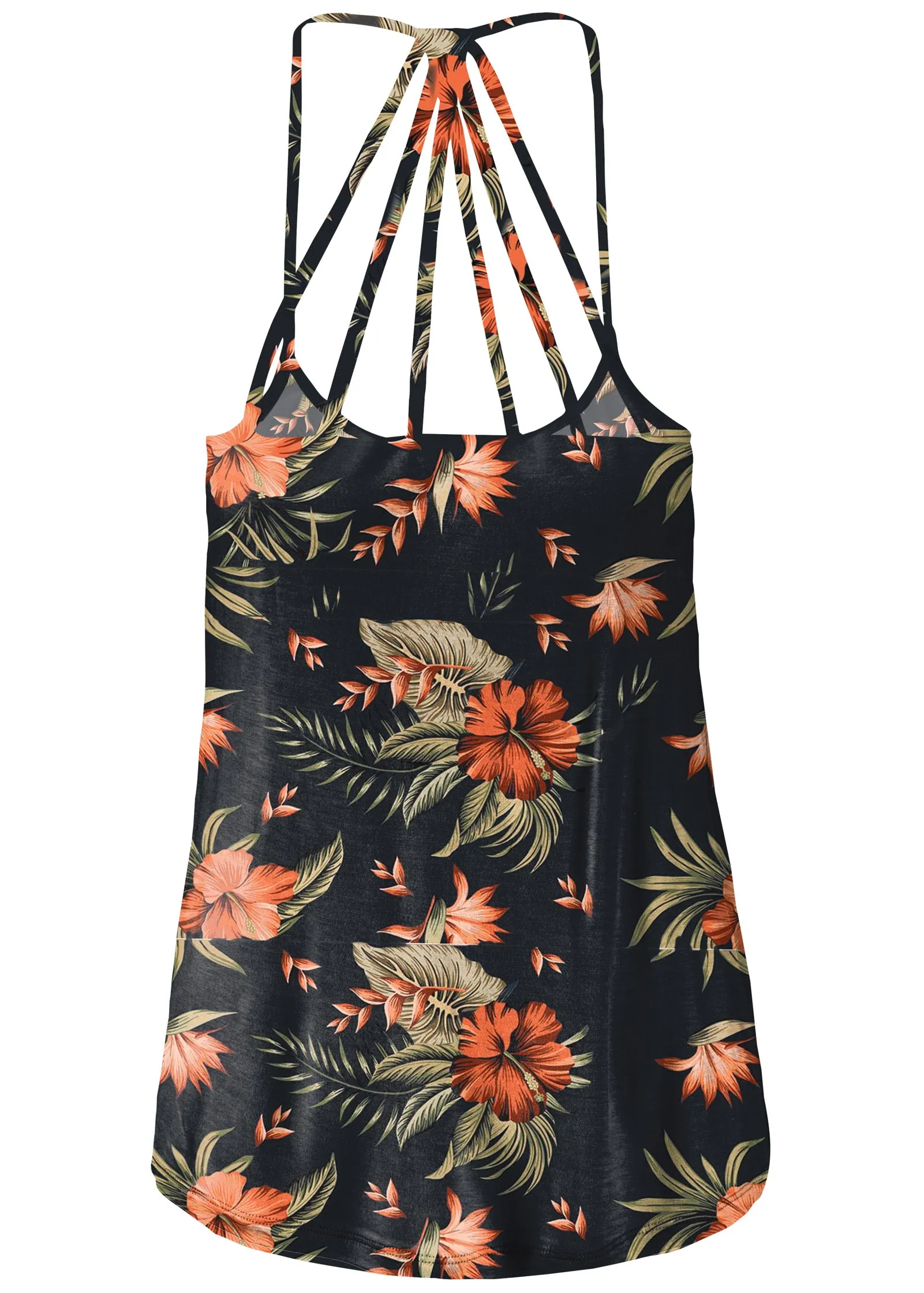Back Detail Printed Tank - Navy Multi sold by VENUS product image thumbnail 3