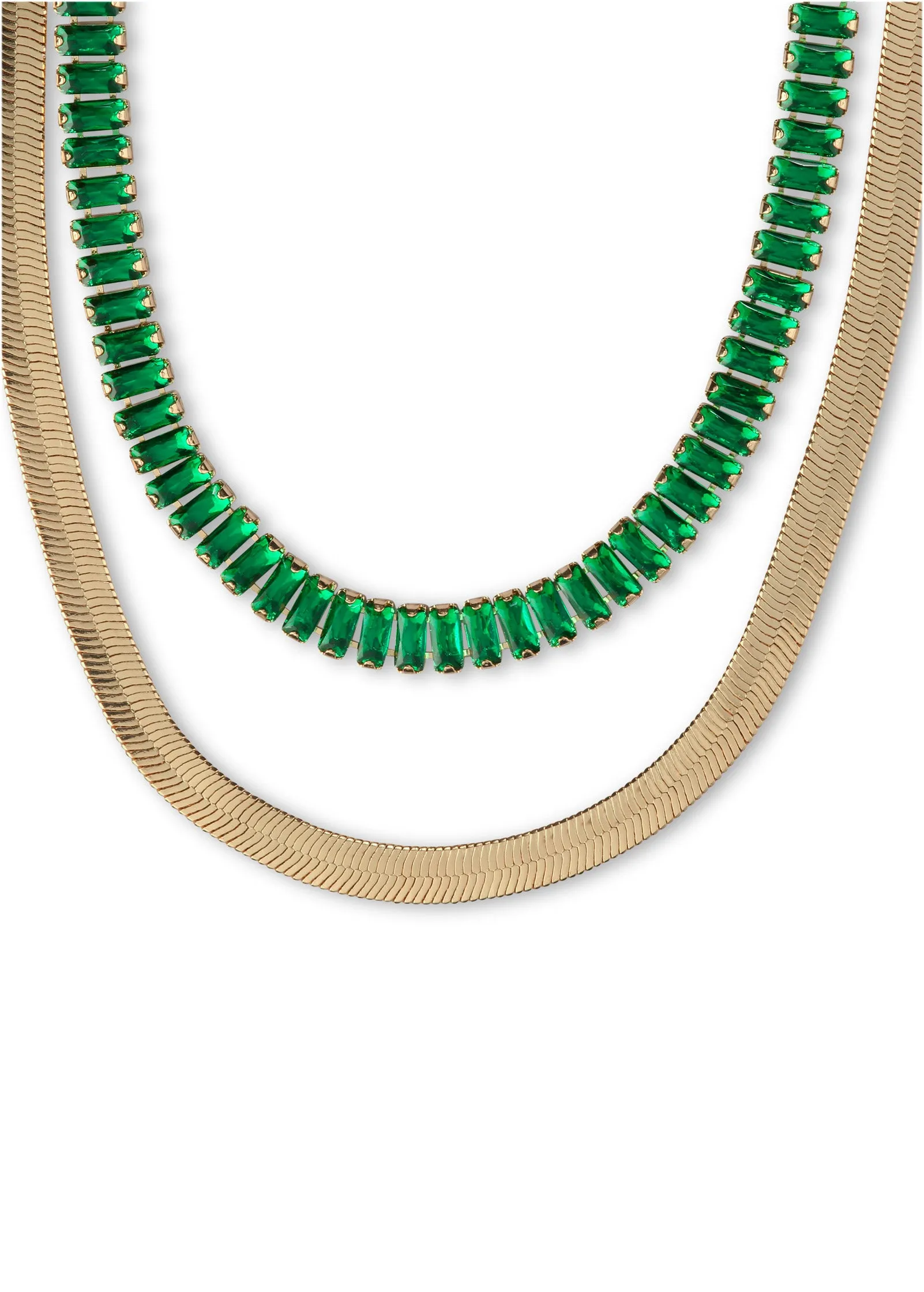 Stacked Jewel Necklace - Gold Multi sold by VENUS product image thumbnail 3