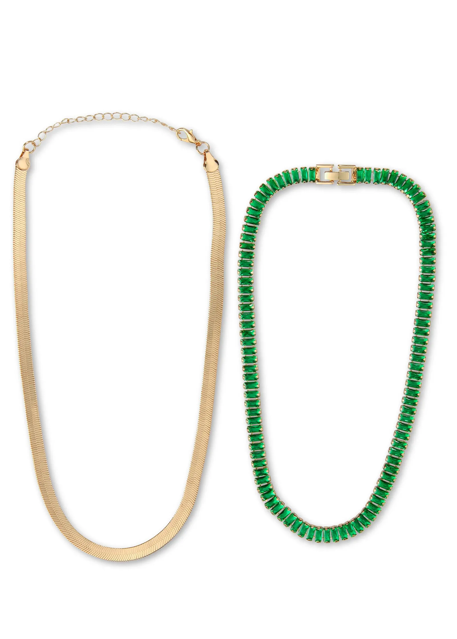 Stacked Jewel Necklace - Gold Multi sold by VENUS product image thumbnail 4