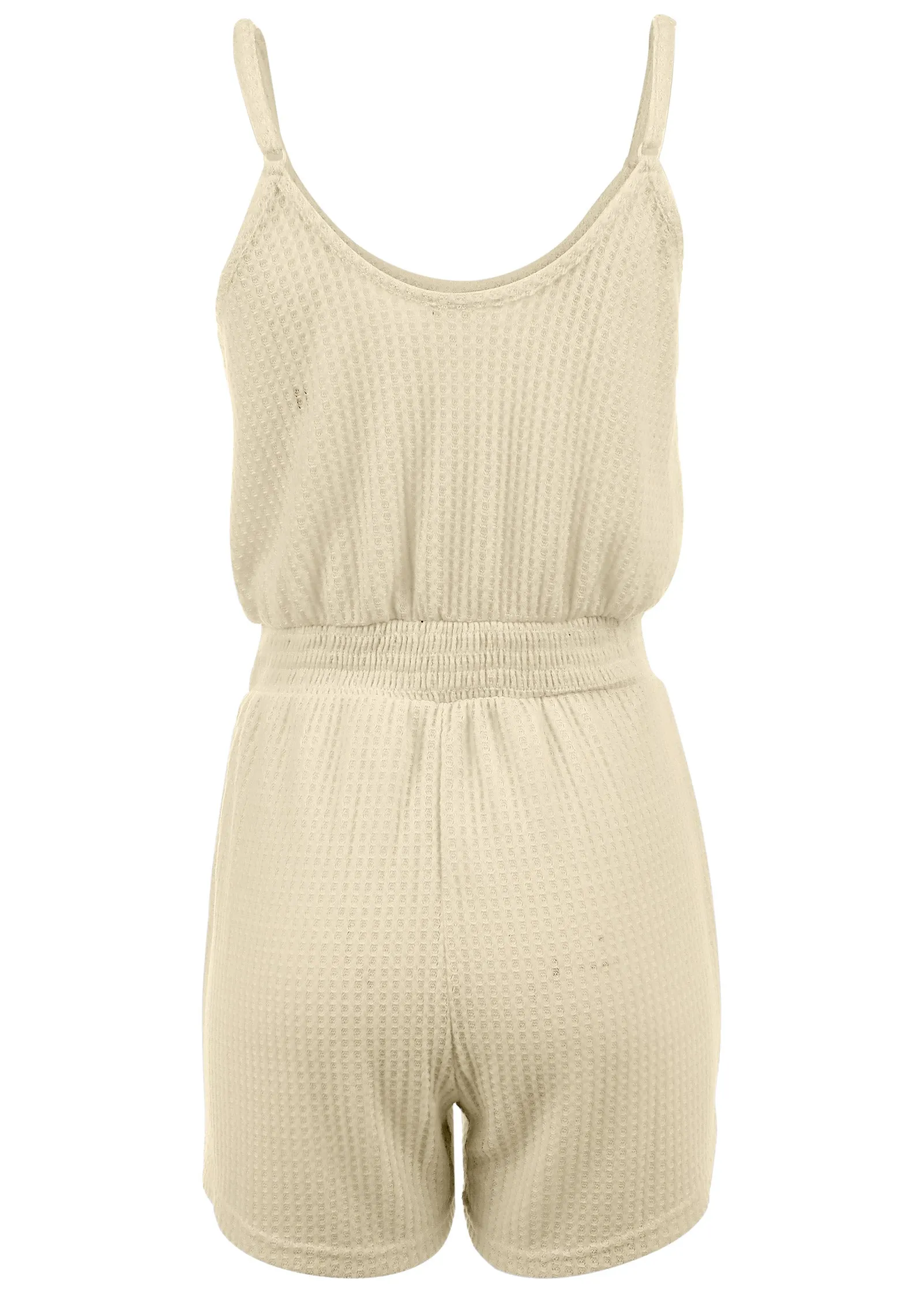 Cozy Waffle Romper - Oatmeal sold by VENUS product image thumbnail 5