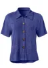 Terry Button-Up Cover-Up - Blue sold by VENUS