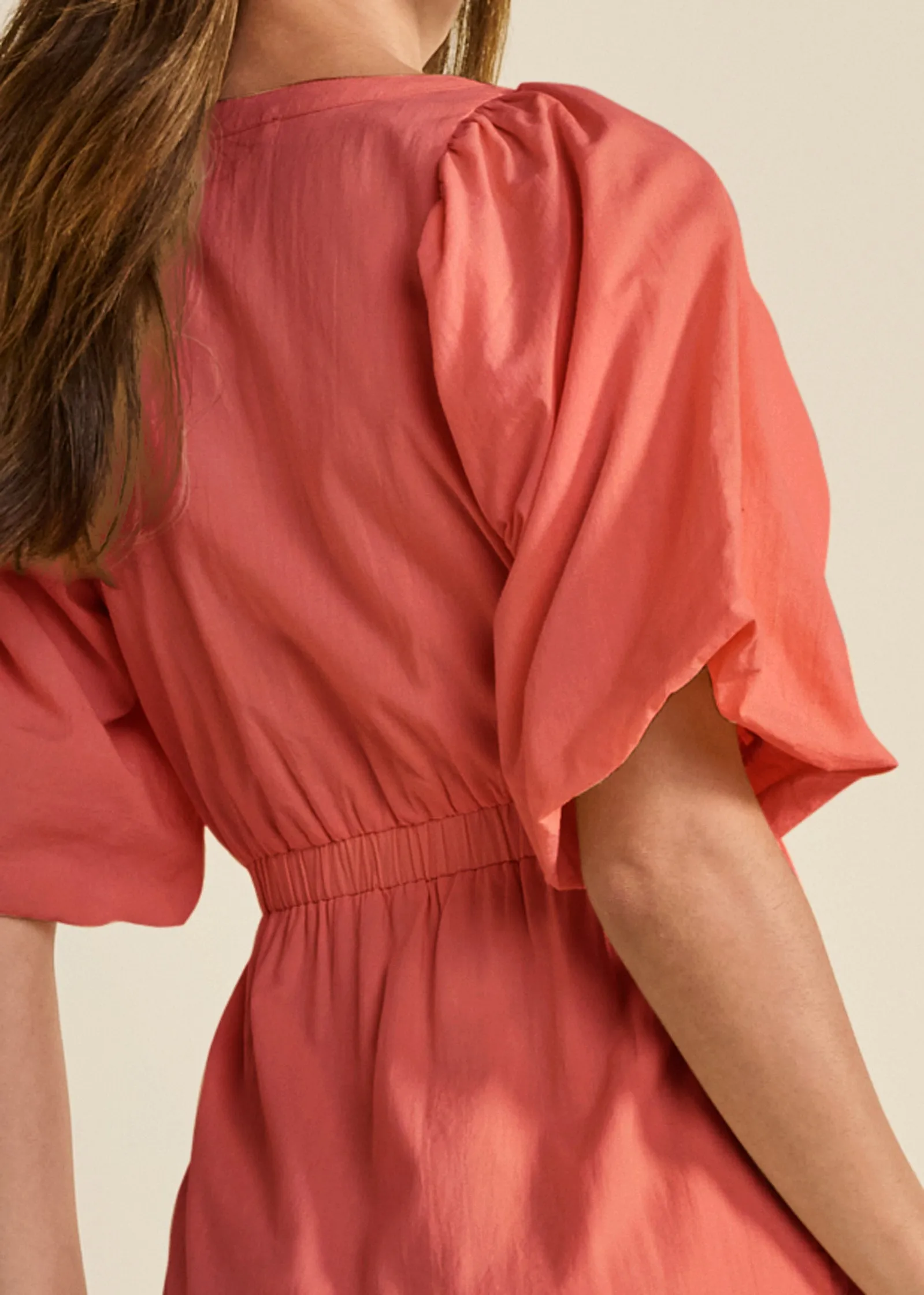 Ruffle Wrap Maxi Dress - Burnt Orange sold by VENUS product image thumbnail 4