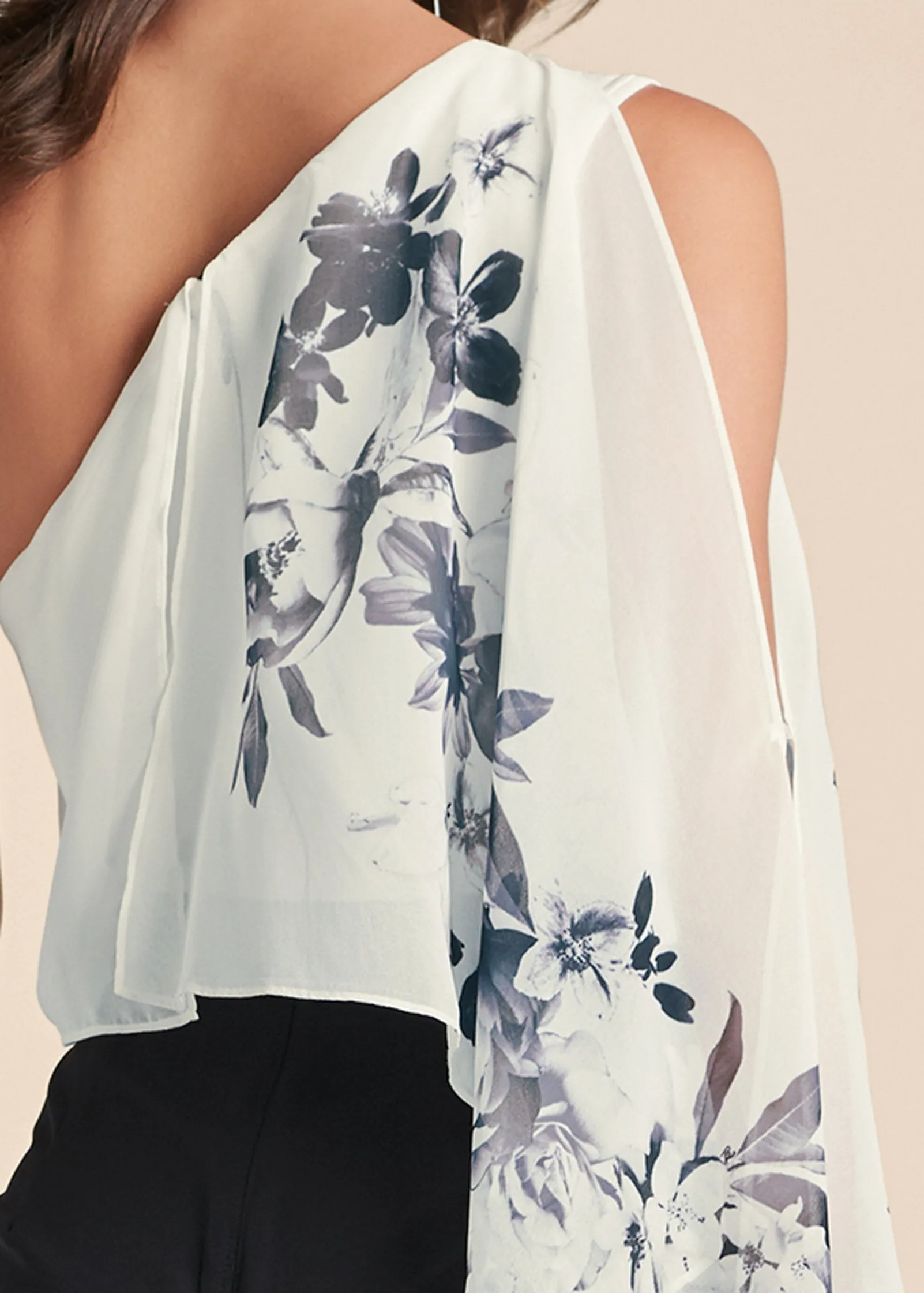 One-Shoulder Jumpsuit - Black & White sold by VENUS product image thumbnail 4