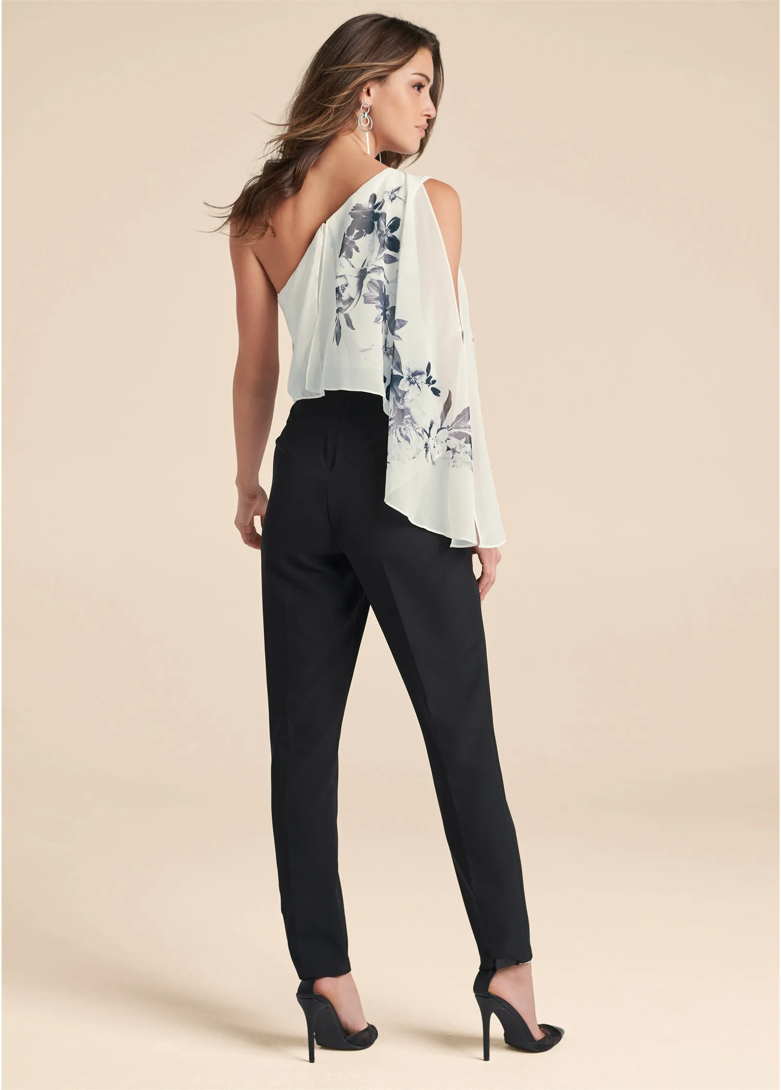 One-Shoulder Jumpsuit - Black & White sold by VENUS product image thumbnail 2