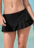 Ruffle Swim Skirt - Black Beauty sold by VENUS