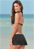 Ruffle Swim Skirt - Black Beauty sold by VENUS