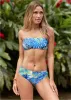 Lace-Up Back Bandeau Top - Moonlight Tropics sold by VENUS