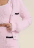 Three Piece Sweater Knit Skirt Set - Pale Pink sold by VENUS