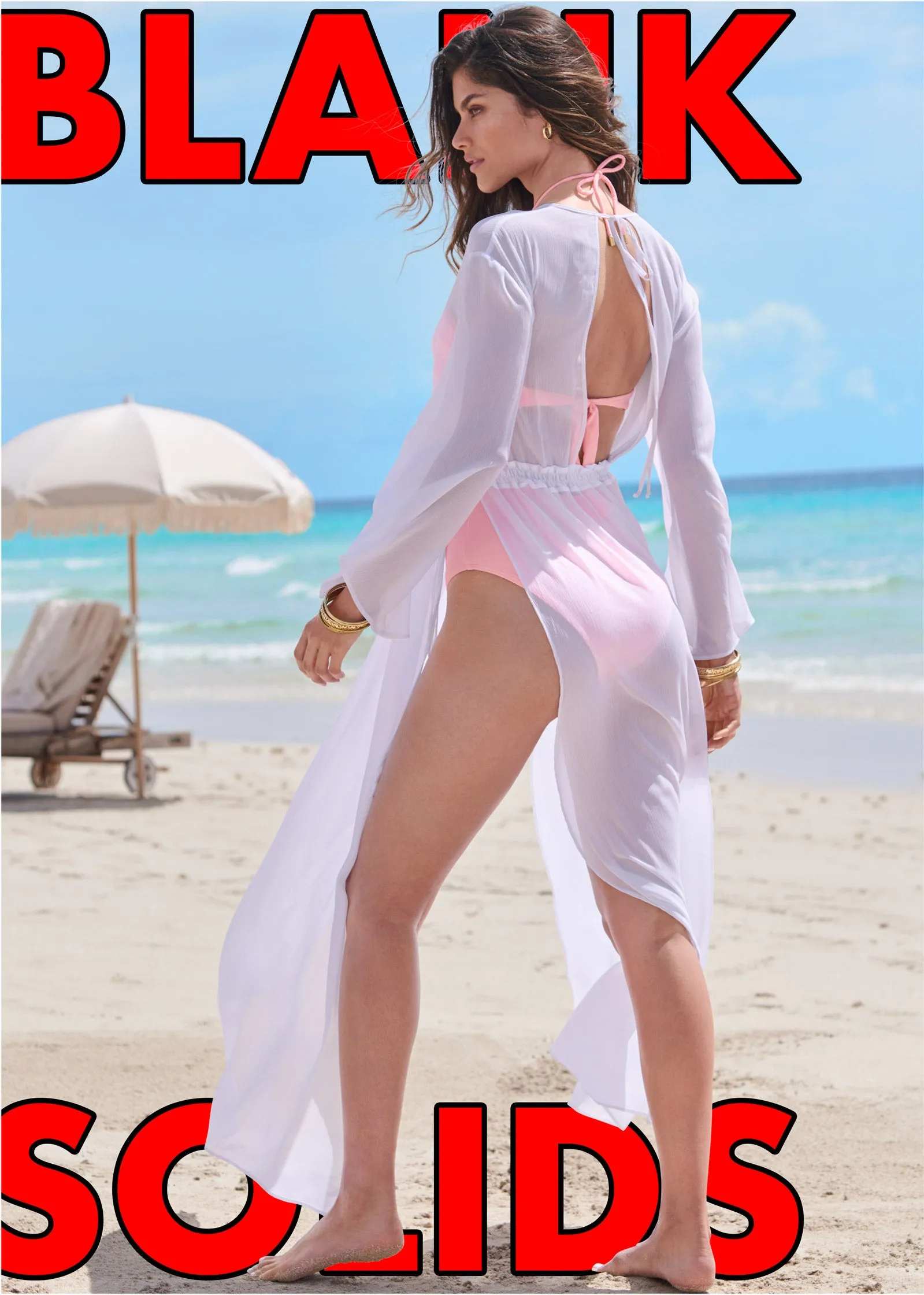 Butterfly Cover-Up Dress - Pearl White sold by VENUS product image thumbnail 5