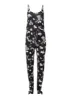 Slit Detail Jumpsuit - Black & Blue sold by VENUS