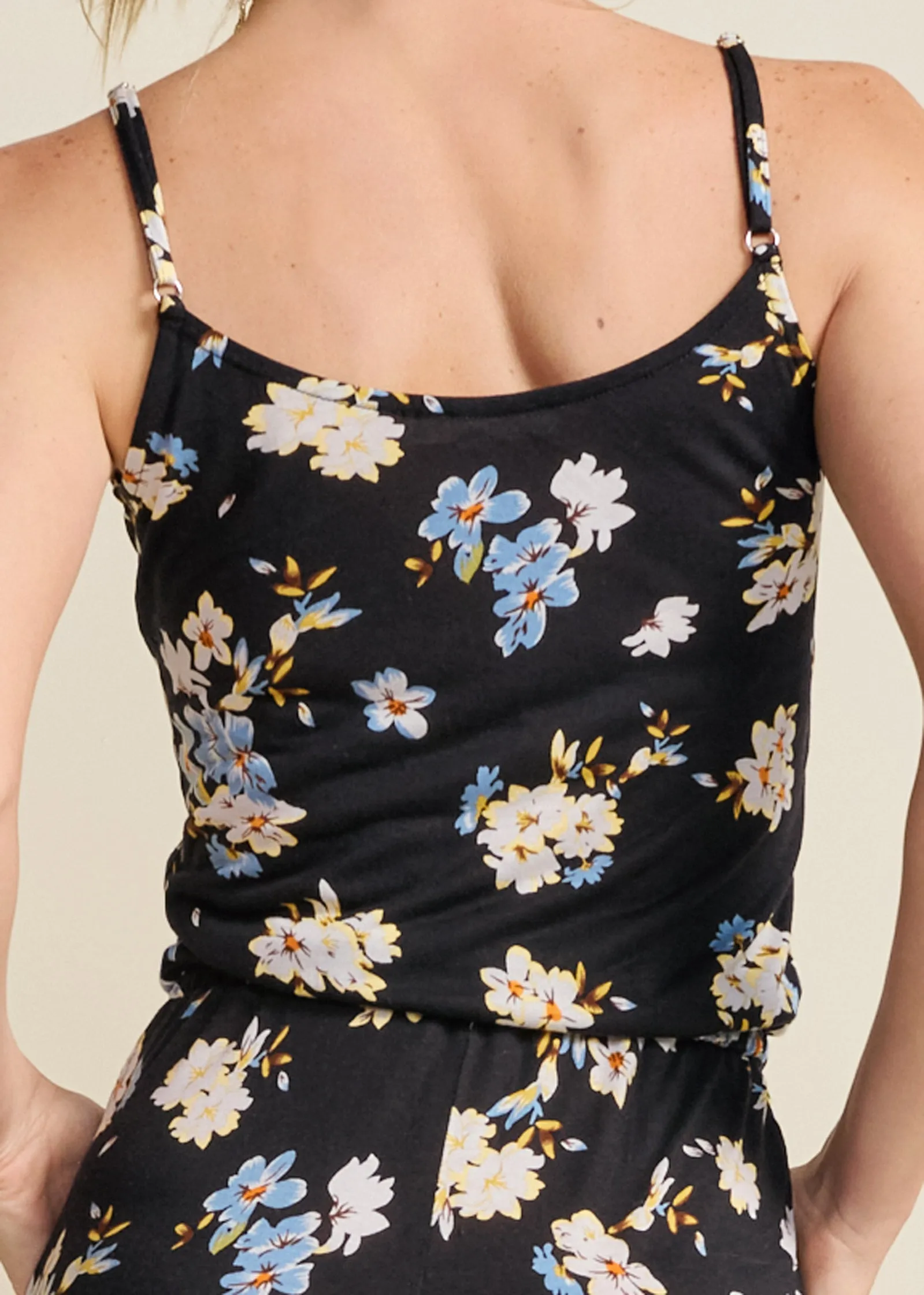 Slit Detail Jumpsuit - Black & Blue sold by VENUS product image thumbnail 4