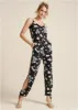 Slit Detail Jumpsuit - Black & Blue sold by VENUS