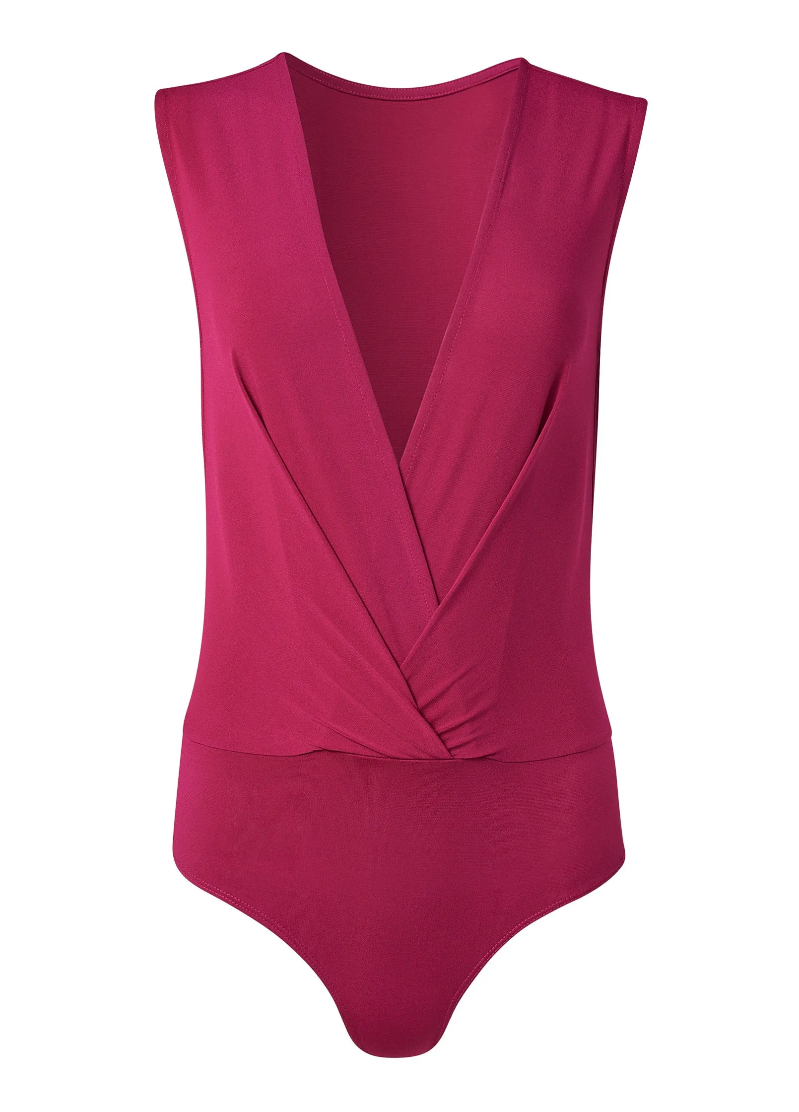 Plunging Neckline Bodysuit - Cherry sold by VENUS product image thumbnail 4