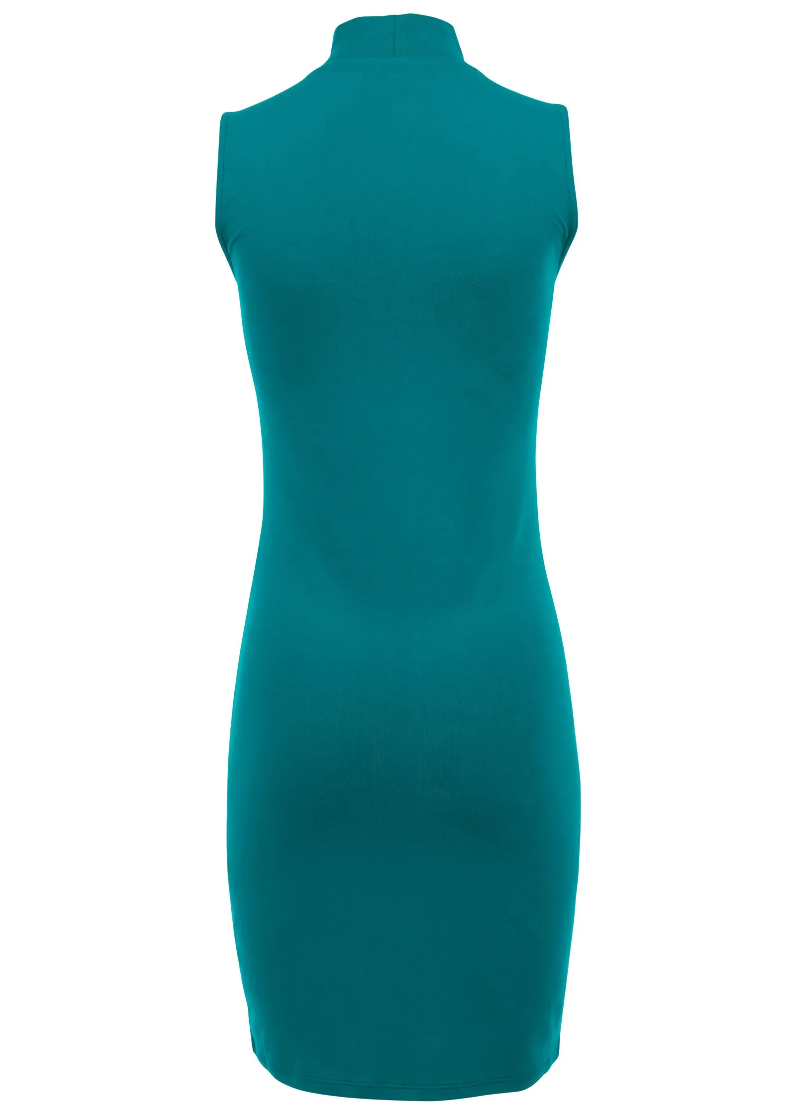 Mock Neck Mini Dress - Teal sold by VENUS product image thumbnail 4