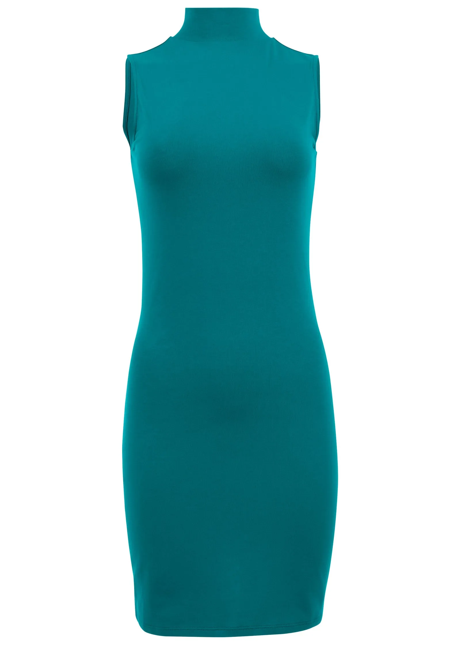 Mock Neck Mini Dress - Teal sold by VENUS product image thumbnail 3