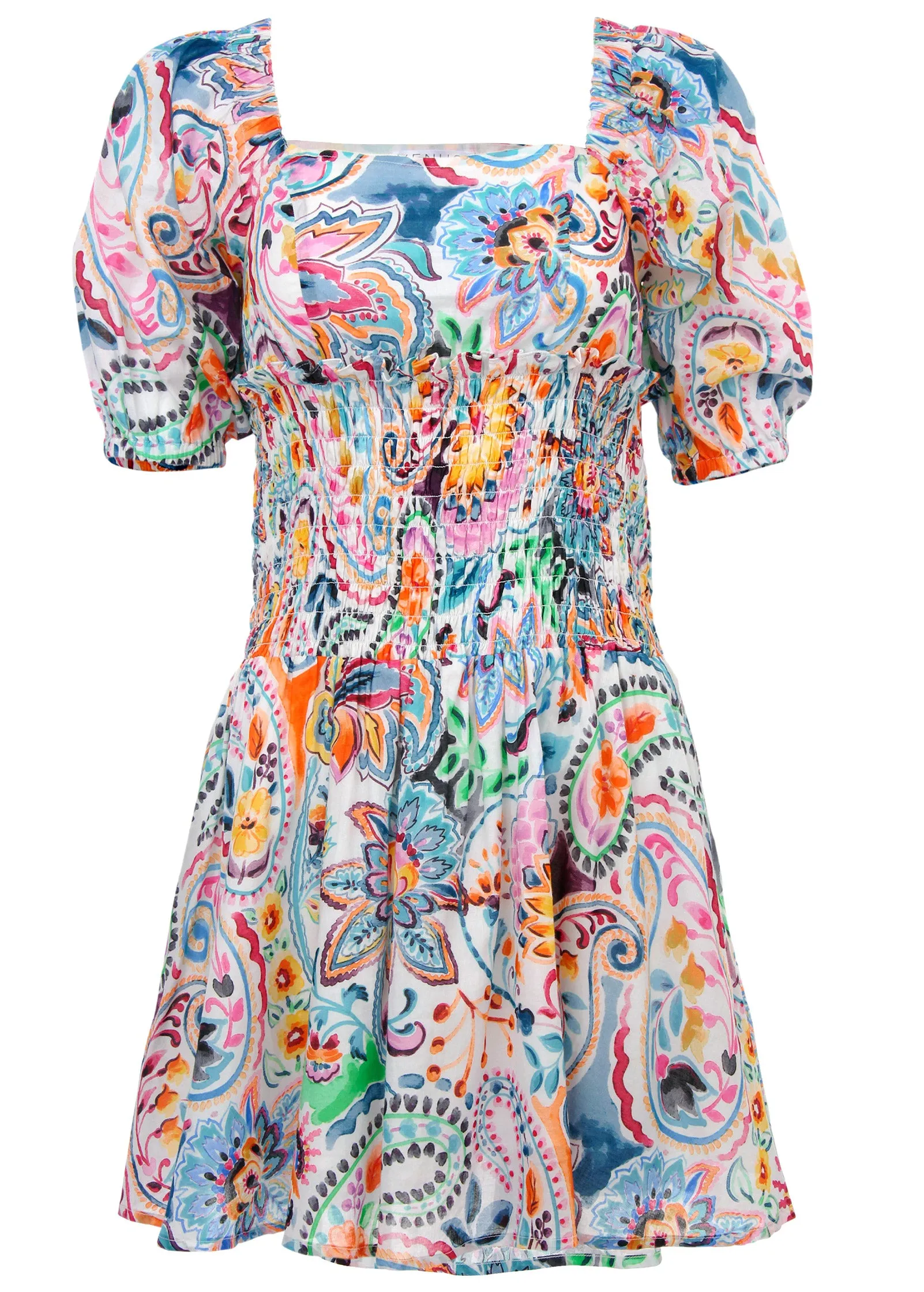Cotton Voile Mini Dress - Fiesta Floral sold by VENUS product image thumbnail 3