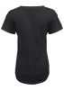 Cotton Slub V-Neck Tee - Black sold by VENUS
