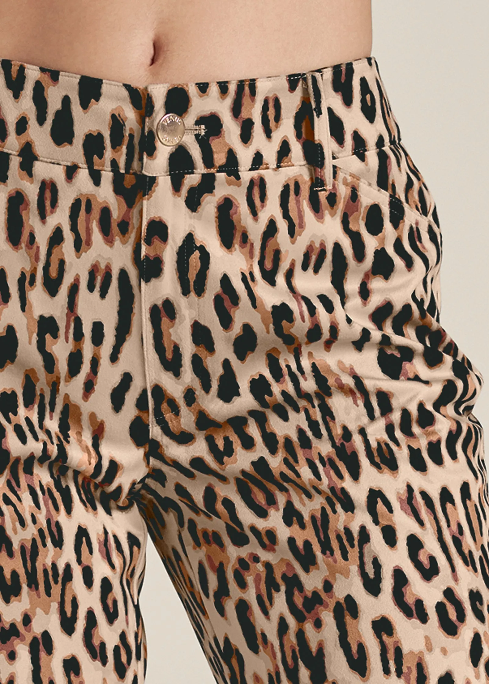 Faux Suede Leopard Print Cargo Pants - Brown Multi sold by VENUS product image thumbnail 4