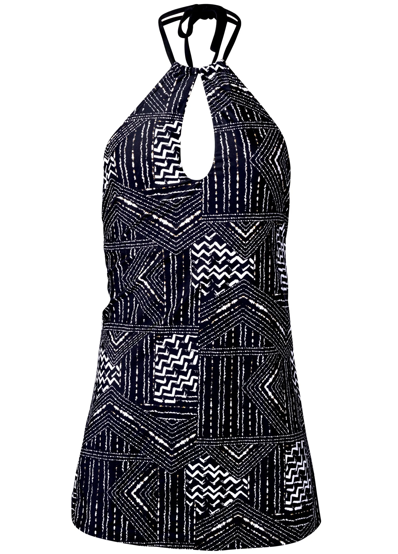 High Neck Swim Dress - Monochrome Moves sold by VENUS product image thumbnail 5