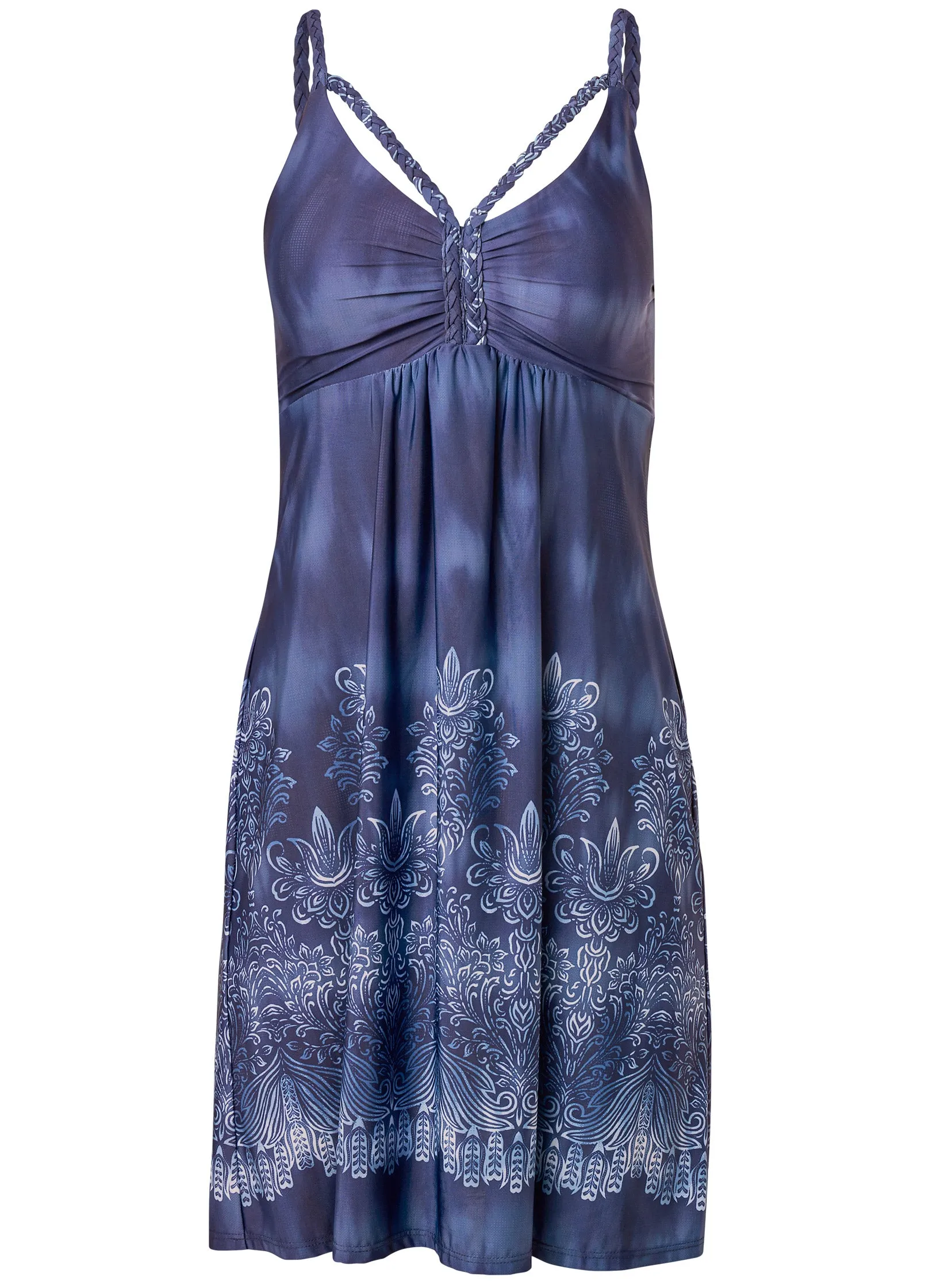 Ombre Paisley Print Dress - Navy Multi sold by VENUS product image thumbnail 5