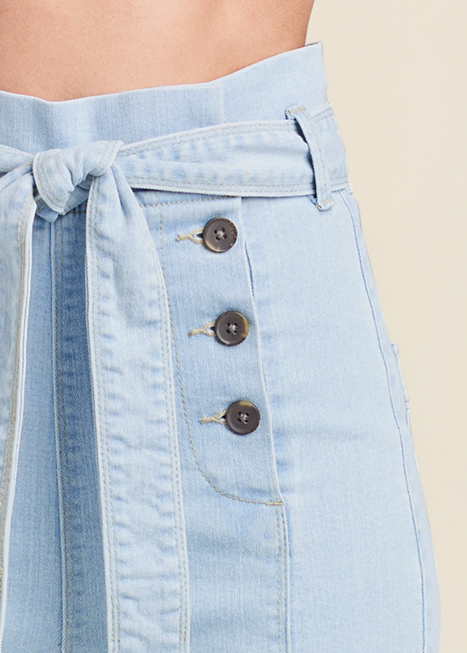 Flare Leg High Waist Jeans - Light Wash sold by VENUS product image thumbnail 4