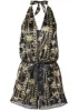 Lace Trim Sleep Romper - Santorini Swirls sold by VENUS