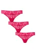 Pearl By VENUS® Allover Lace Thong 3 Pack - Shangri-Oh-La-La sold by VENUS