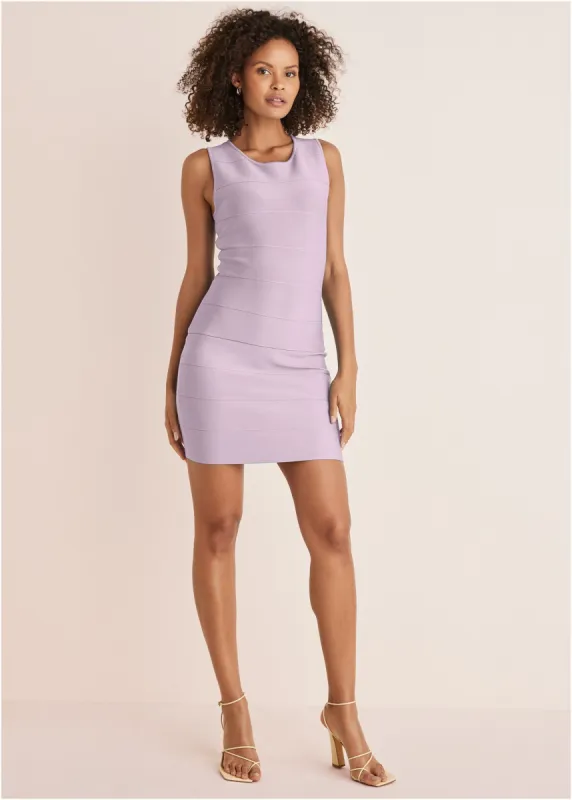 Mini Bandage Dress - Lilac sold by VENUS