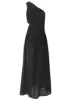 Linen Cutout Maxi Dress - Black sold by VENUS