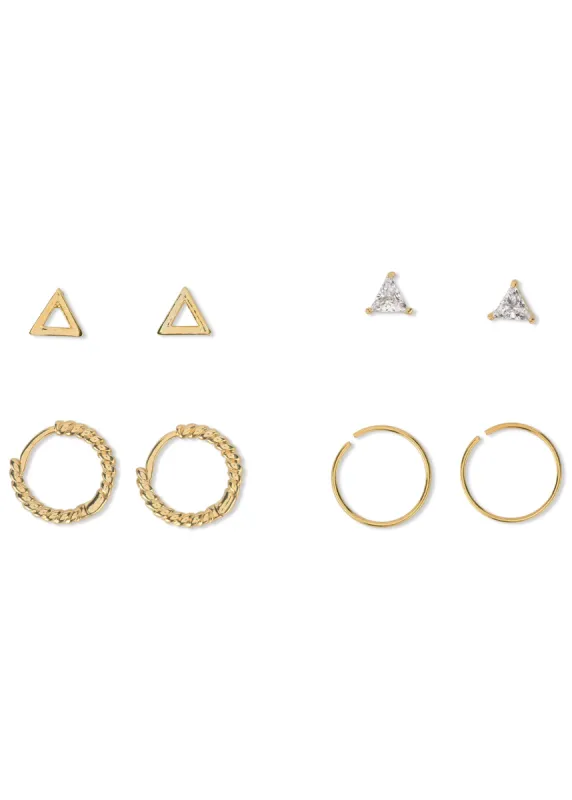 Earring Multi Pack - Gold sold by VENUS