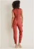 Twill Utility Jumpsuit - Burnt Orange sold by VENUS