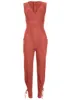 Twill Utility Jumpsuit - Burnt Orange sold by VENUS
