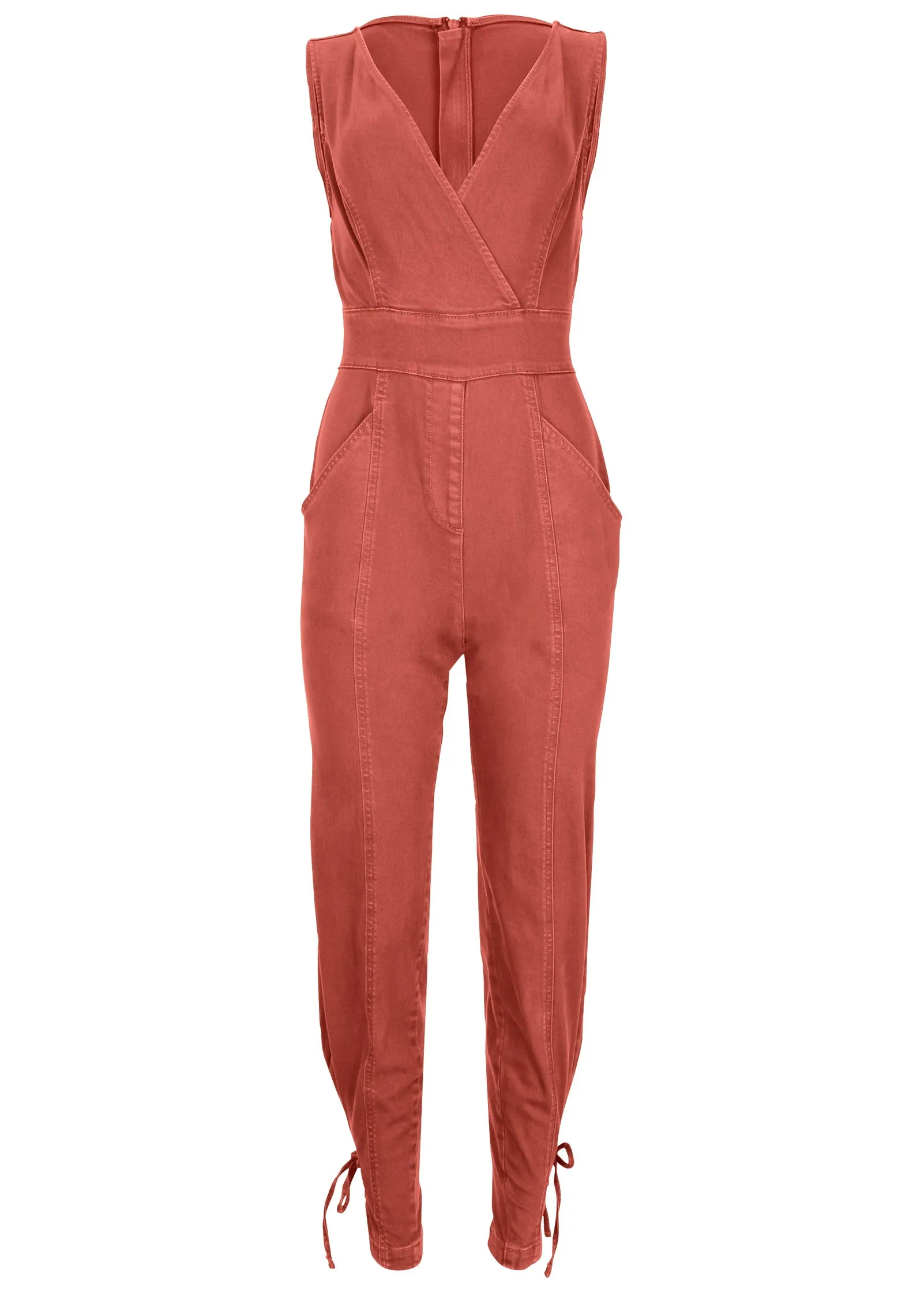 Twill Utility Jumpsuit - Burnt Orange sold by VENUS product image thumbnail 4