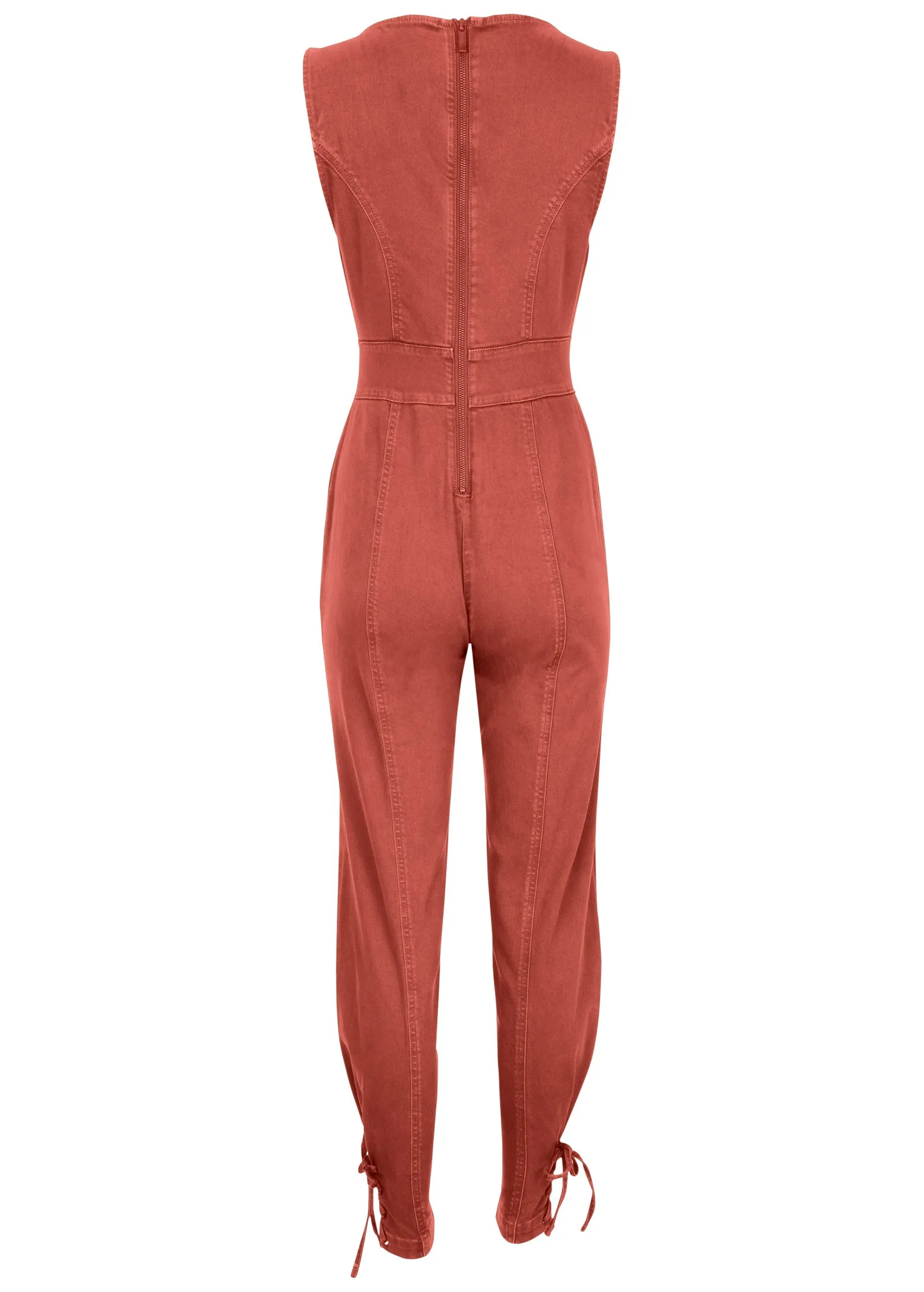 Twill Utility Jumpsuit - Burnt Orange sold by VENUS product image thumbnail 5
