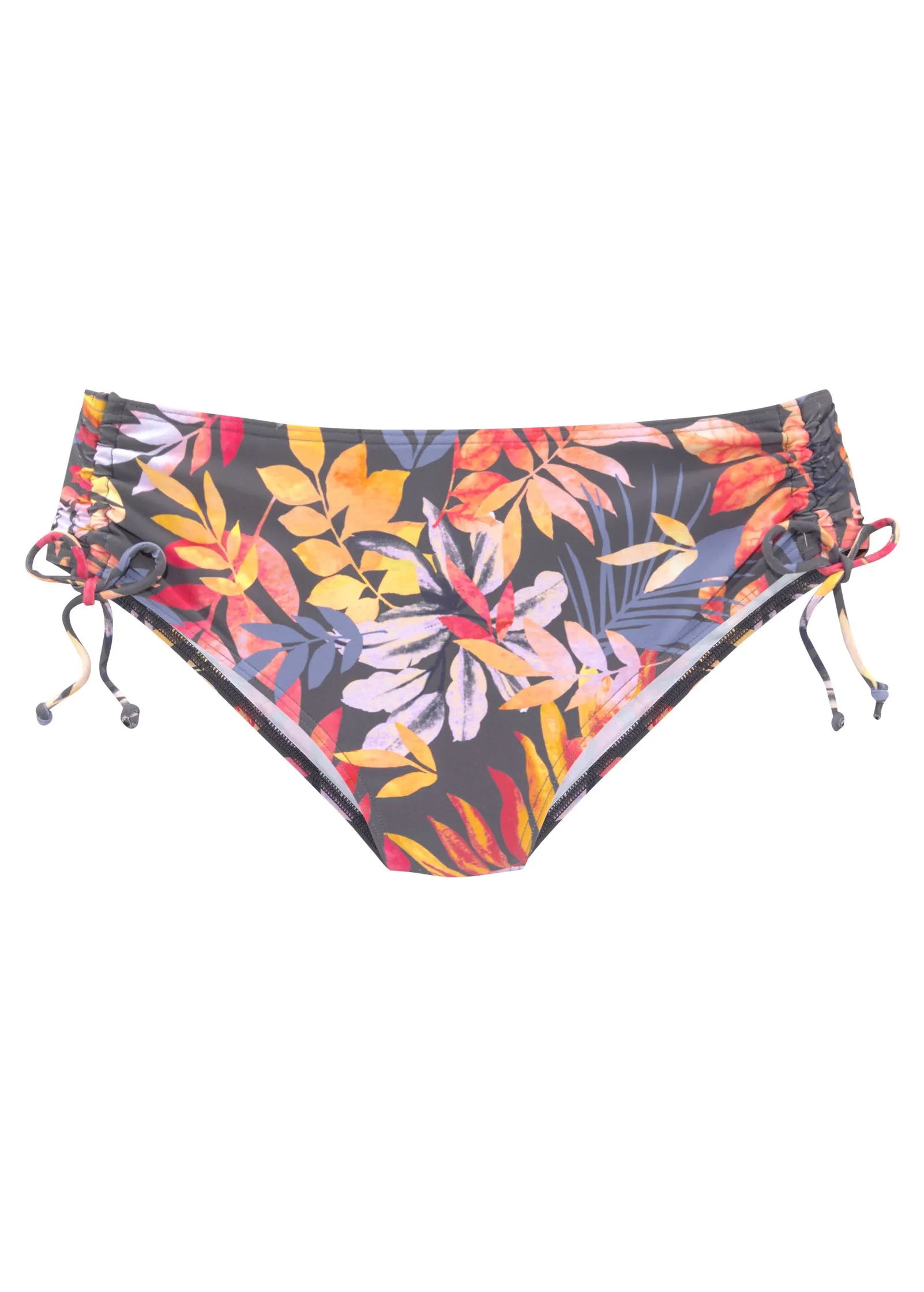 Ruched Side Mid-Rise Bottom - Grey Floral sold by VENUS product image thumbnail 2