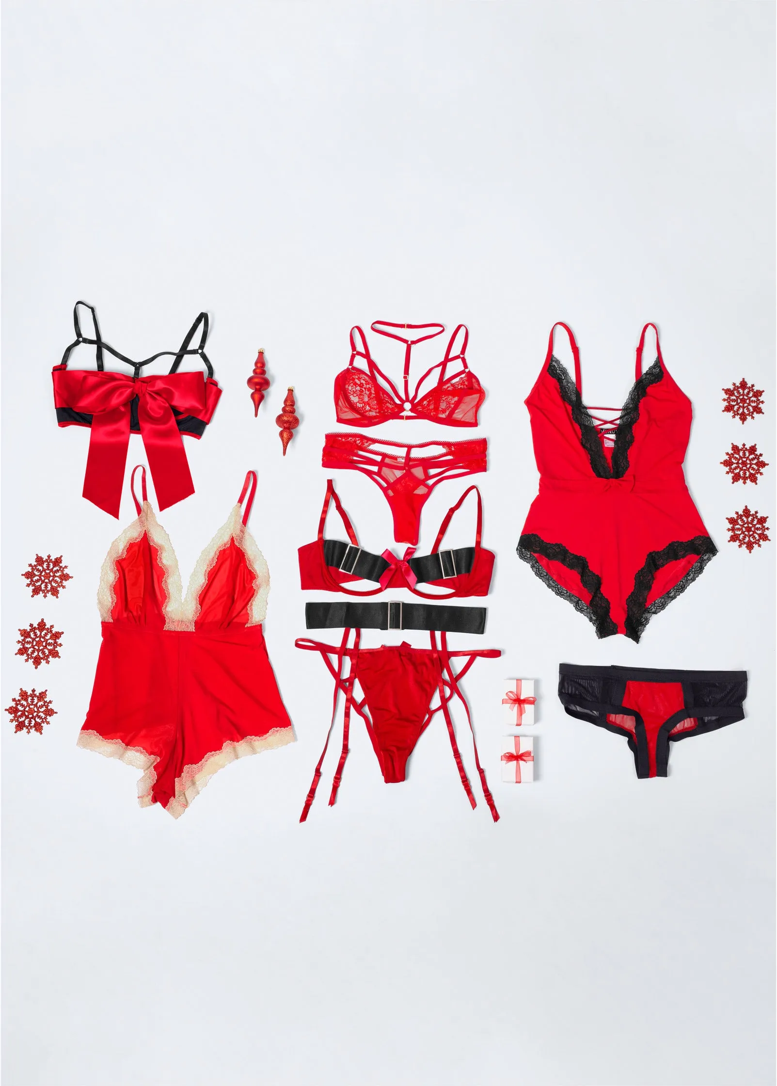 Lace-Up Teddy - Red & Black sold by VENUS product image thumbnail 5