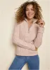 Quarter Zip Sweater - Blush sold by VENUS
