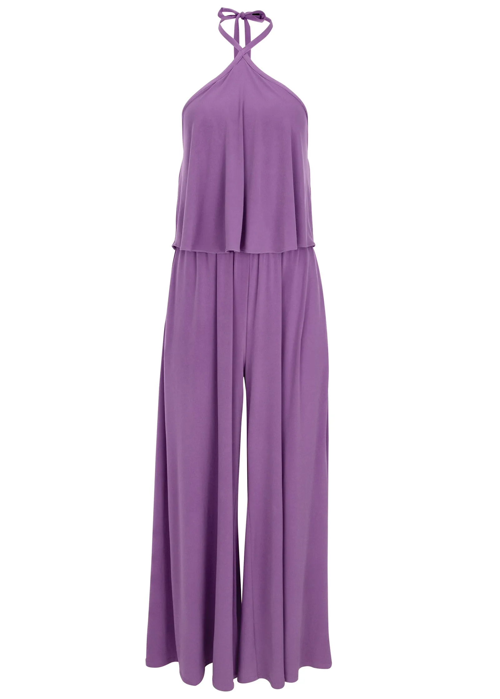 Cross Neck Jumpsuit - Purple sold by VENUS product image thumbnail 3