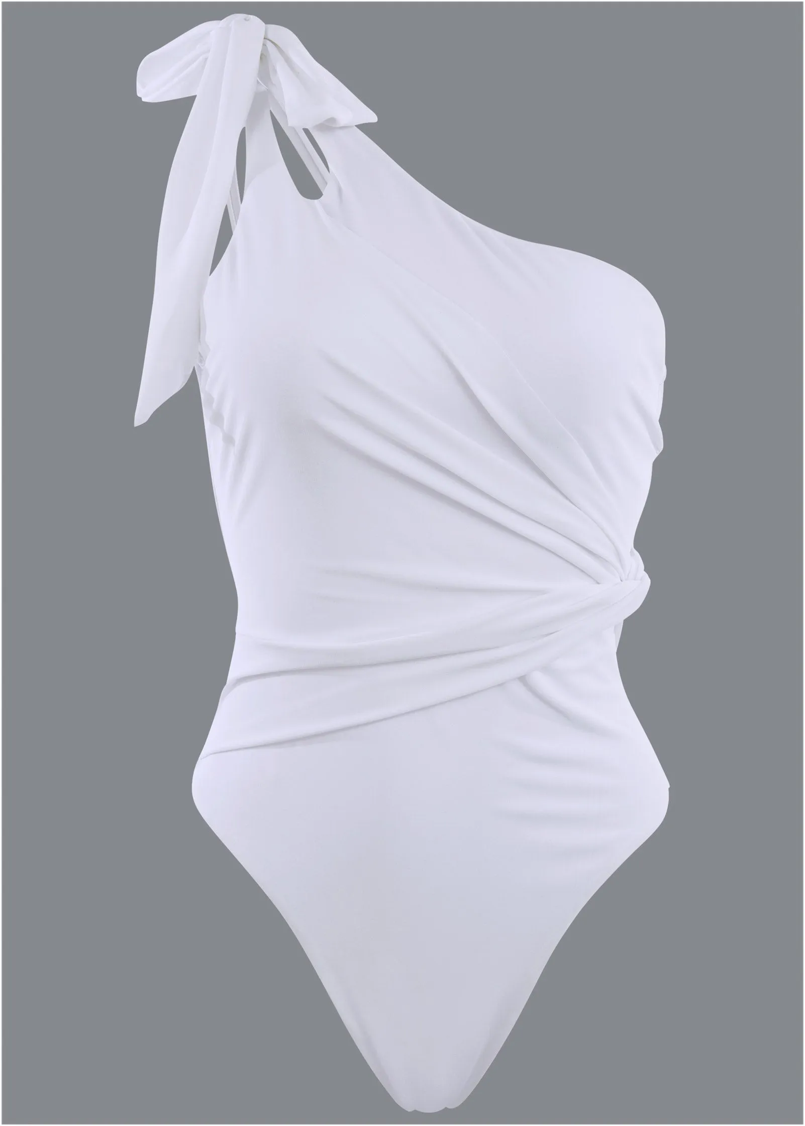 Bow Detail One Piece - Pearl White sold by VENUS product image thumbnail 4