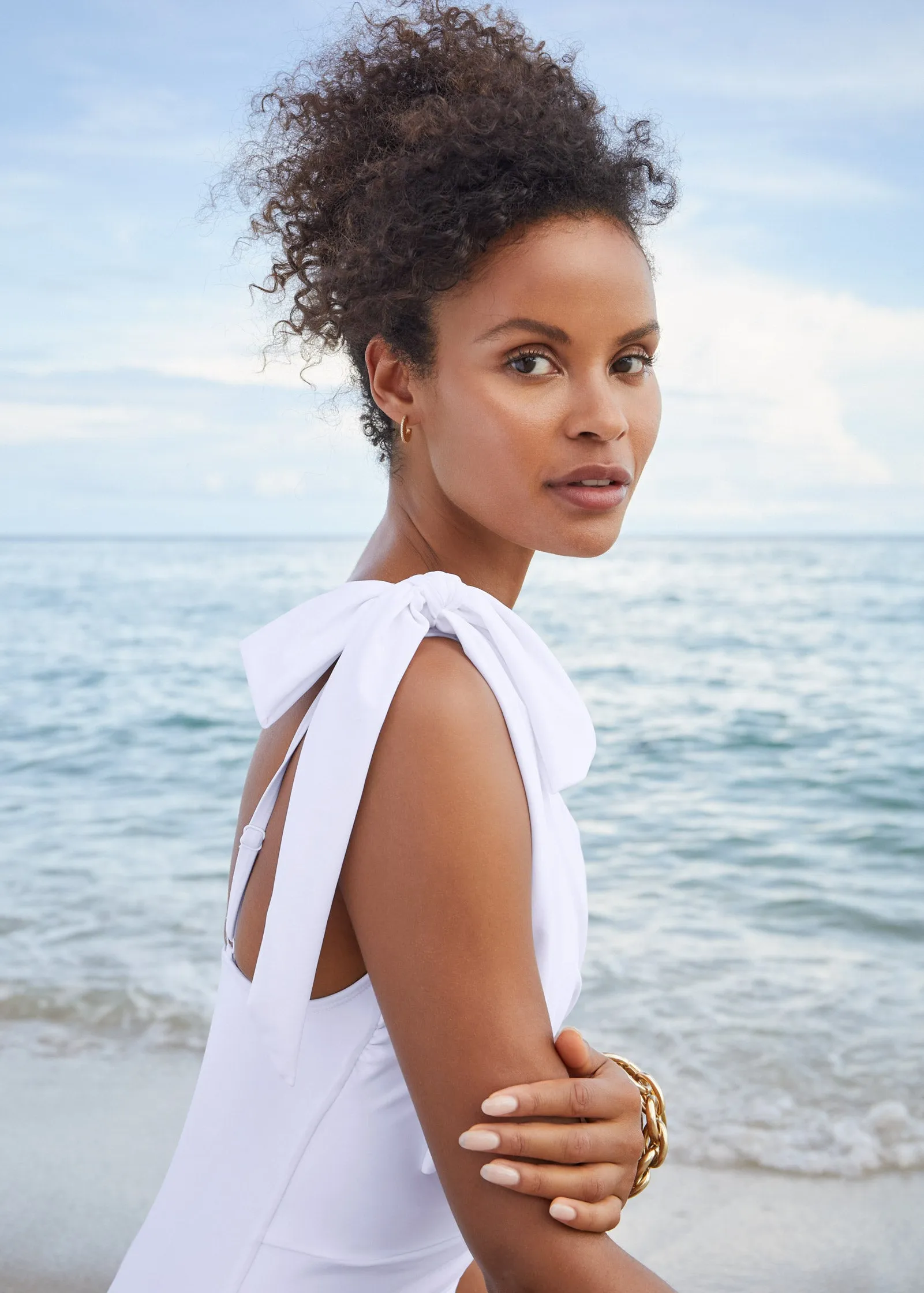 Bow Detail One Piece - Pearl White sold by VENUS product image thumbnail 5