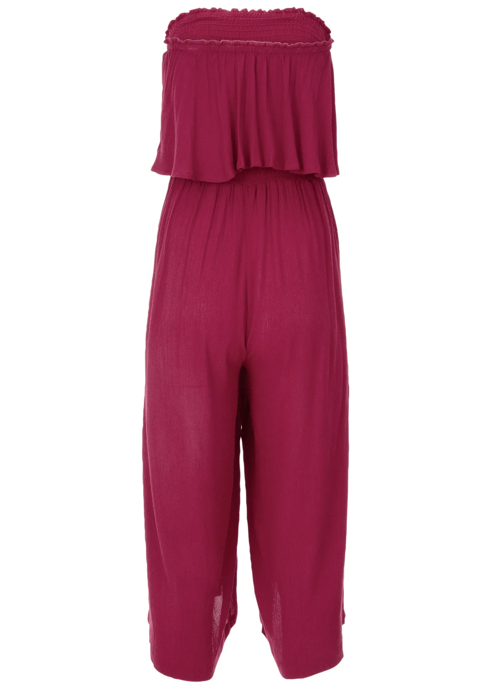 Strapless Ruffle Jumpsuit - Mauve sold by VENUS product image thumbnail 4
